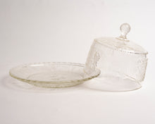 ROUND GLASS CHEESE DISH