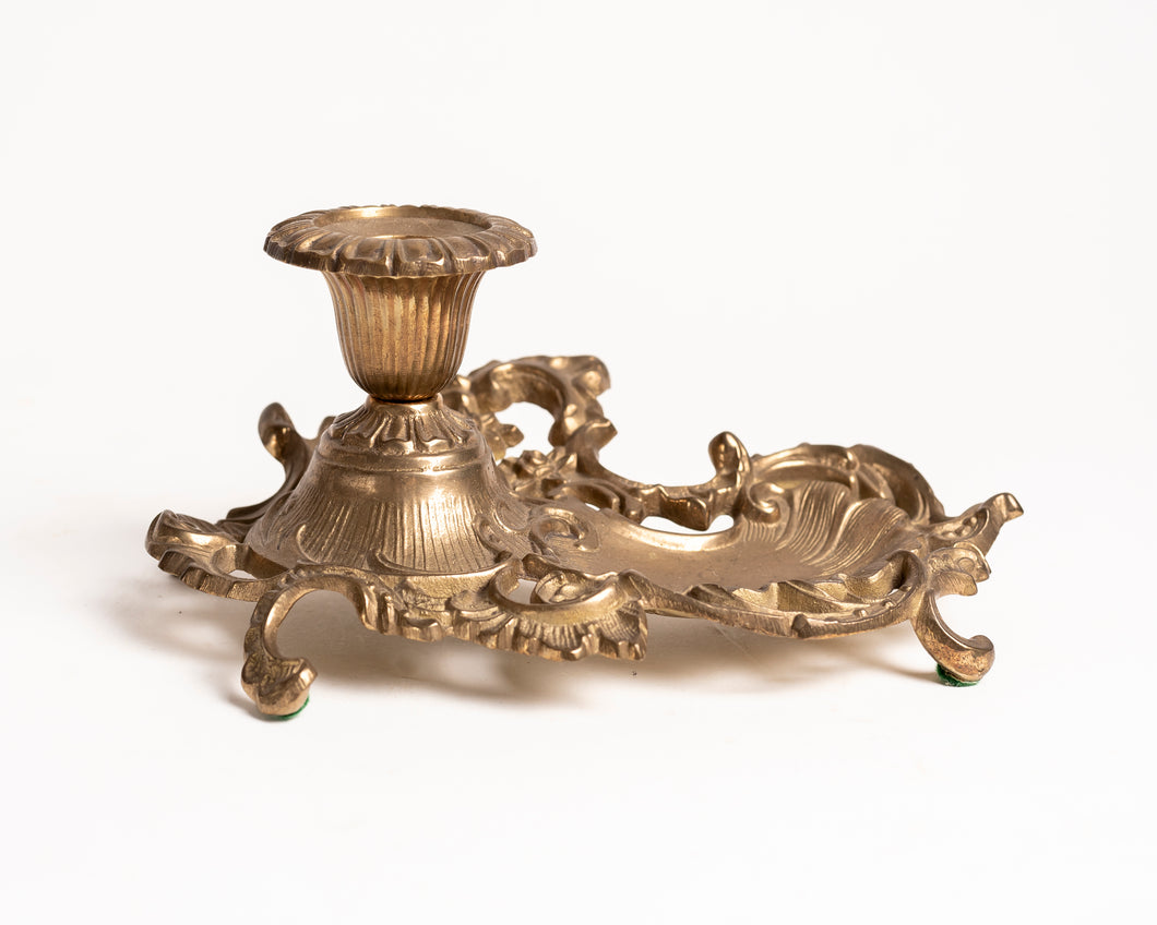 BRASS DESK CANDLE HOLDER - MADE IN INDIA