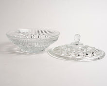 CLEAR GLASS CANDY DISH BY INDIANA GLASS