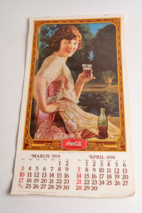 COCA COLA 13-MONTH CALENDAR - 1974
