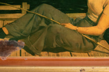 COCA COLA TRAY - SAILOR GIRL FISHING
