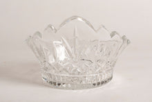 CRYSTAL GLASS CROWN SHAPED BOWL