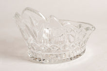CRYSTAL GLASS CROWN SHAPED BOWL