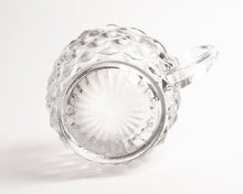 CLEAR GLASS HOBNAIL PITCHER