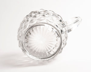 CLEAR GLASS HOBNAIL PITCHER