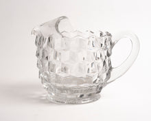 CLEAR GLASS HOBNAIL PITCHER
