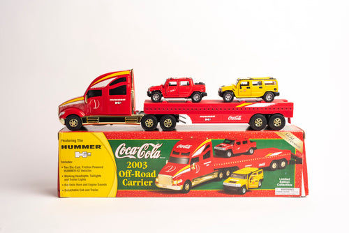 COCA COLA 2003 OFF-ROAD CARRIER FEATURING THE HUMMER H2 - LIGHTS AND SOUNDS