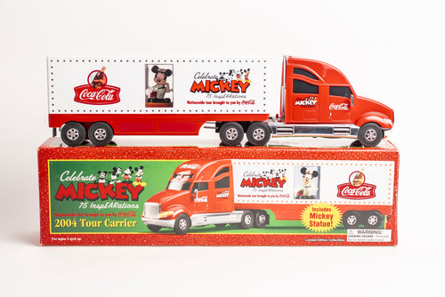 COCA COLA 2004 MICKEY MOUSE 75th ANNIVERSARY TRACTOR & TRAILER