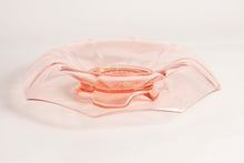 DEPRESSION GLASS - FOOTED ROLLED RIM OCTAGON BOWL