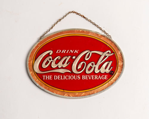 COCA COLA SUN CATCHER WINDOW PLAQUE