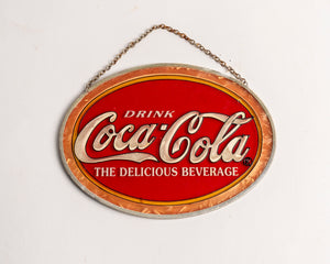 COCA COLA SUN CATCHER WINDOW PLAQUE