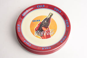 COCA COLA PLATES - SET OF 6 BY GIBSON CLASSIC