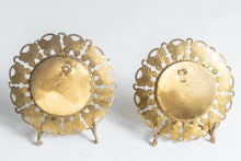VICTORIAN BRASS BUTTERFLY FRAME WALL PLAQUES - SET OF THREE