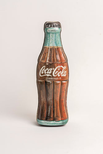 COCA COLA BOTTLE CONTOURED TIN BOX