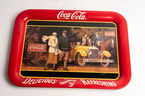 COCA COLA SERVING TRAY - TOURING CAR (LARGE)