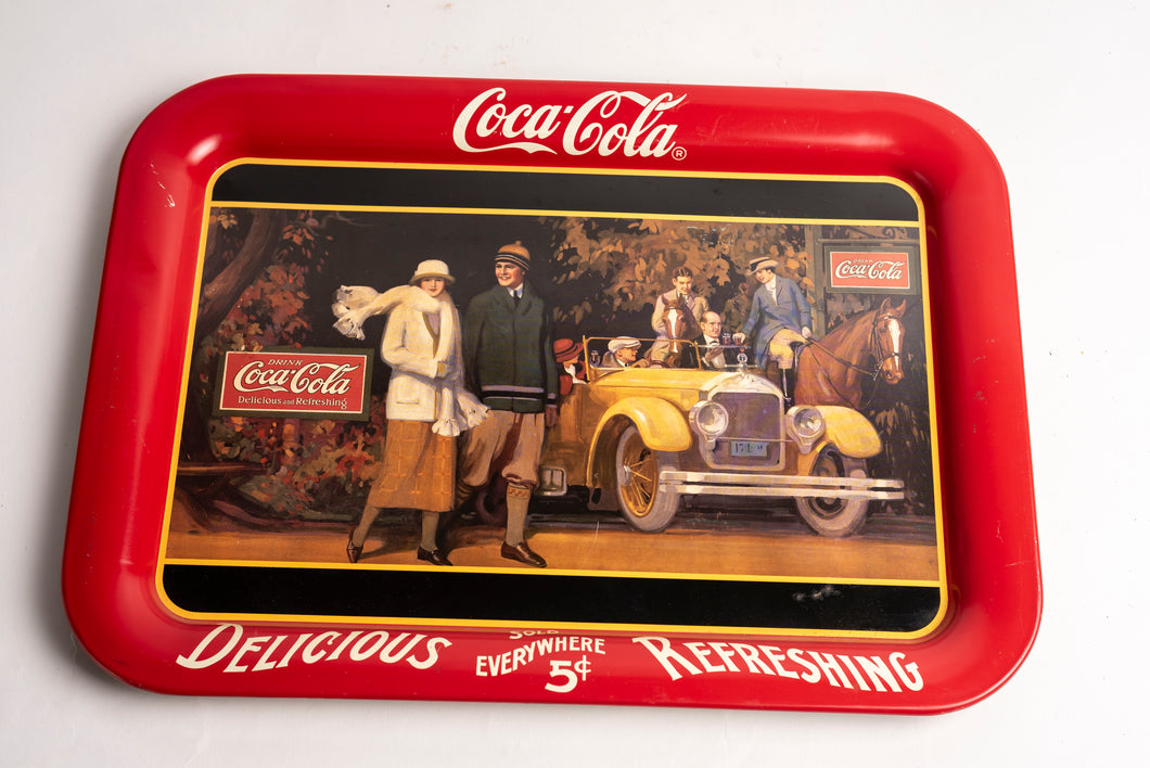 COCA COLA SERVING TRAY - TOURING CAR (LARGE)