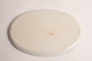 OVAL PORCELAIN FLORAL VANITY/DRESSER TRAY
