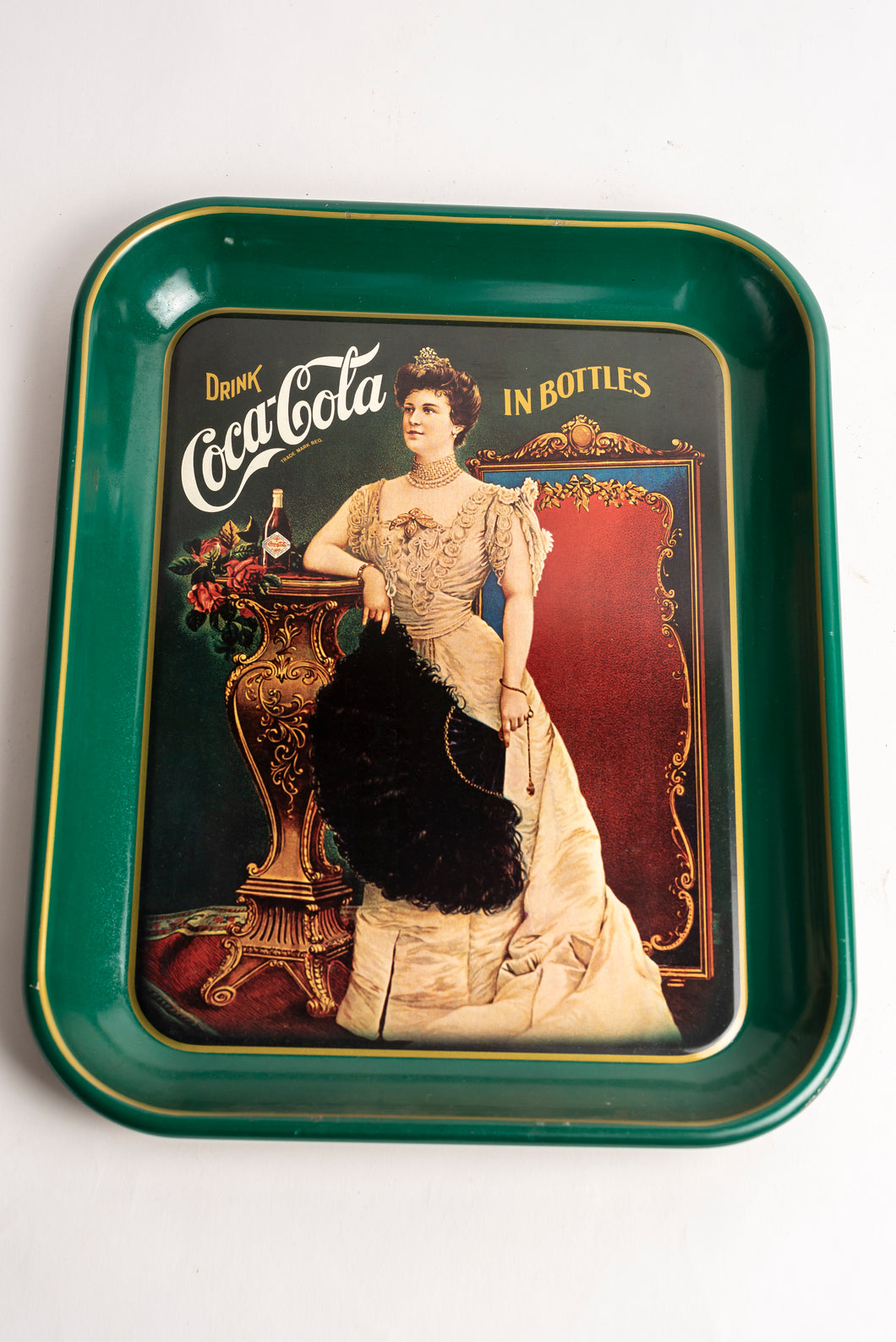 COCA COLA TRAY - DRINK COCA COLA IN BOTTLES