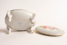 FOOTED VANITY/DRESSER TRINKET BOX
