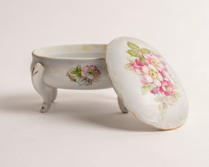 FOOTED VANITY/DRESSER TRINKET BOX
