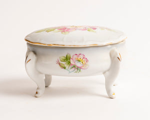 FOOTED VANITY/DRESSER TRINKET BOX