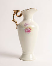 LEFTON CHINA PITCHER WITH PINK FLOWERS