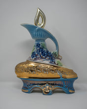 VINTAGE JIM BEAM GOLD & BLUE WHISKEY DECANTER