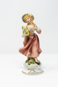 ARDALT BISQUE COLONIAL WOMAN FIGURINE - JAPAN