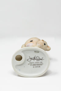 PRECIOUS MOMENTS - "JESUS LOVES ME" - SET OF TWO 1978 JONATHAN & DAVID