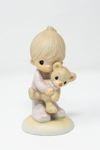 PRECIOUS MOMENTS - "JESUS LOVES ME" - SET OF TWO 1978 JONATHAN & DAVID