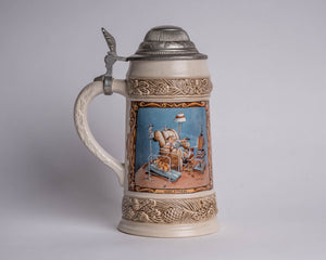 GERZ LIDDED BEER STEIN - GERMANY
