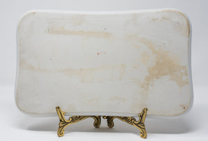 RECTANGULAR CERAMIC VANITY TRAY - ART DECO STYLE